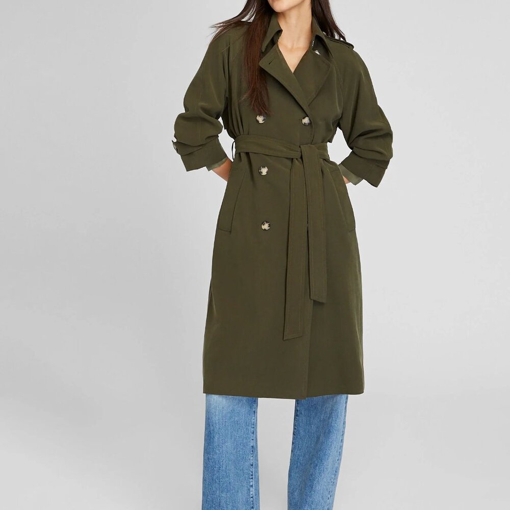 NWT Club Monaco Draped Trench